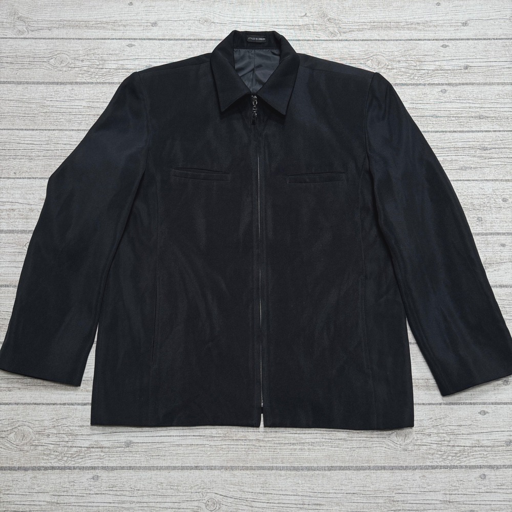 Kenneth Blake London Jacket Men's Small Black Classic Fit Lightweight Outerwear